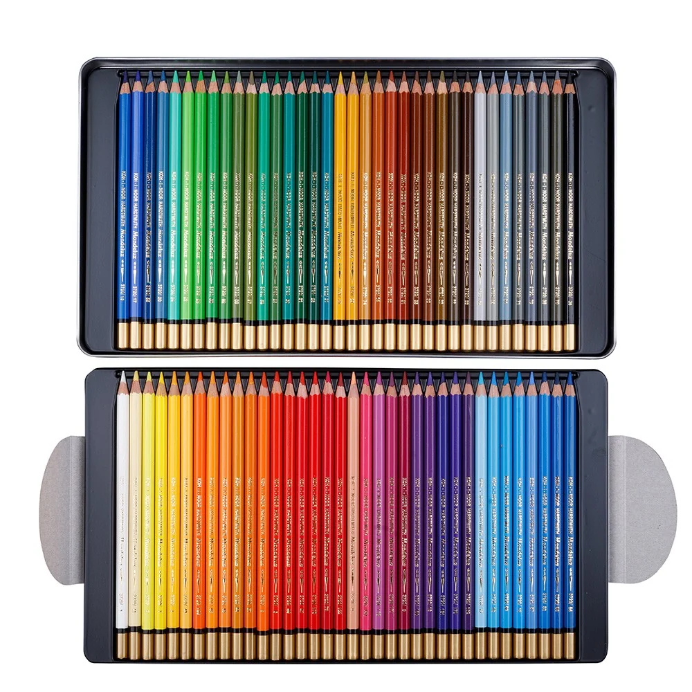 KOH-I-NOOR 3727/72 - akvarelové pastelky v plechovém pouzdře - 72 ks