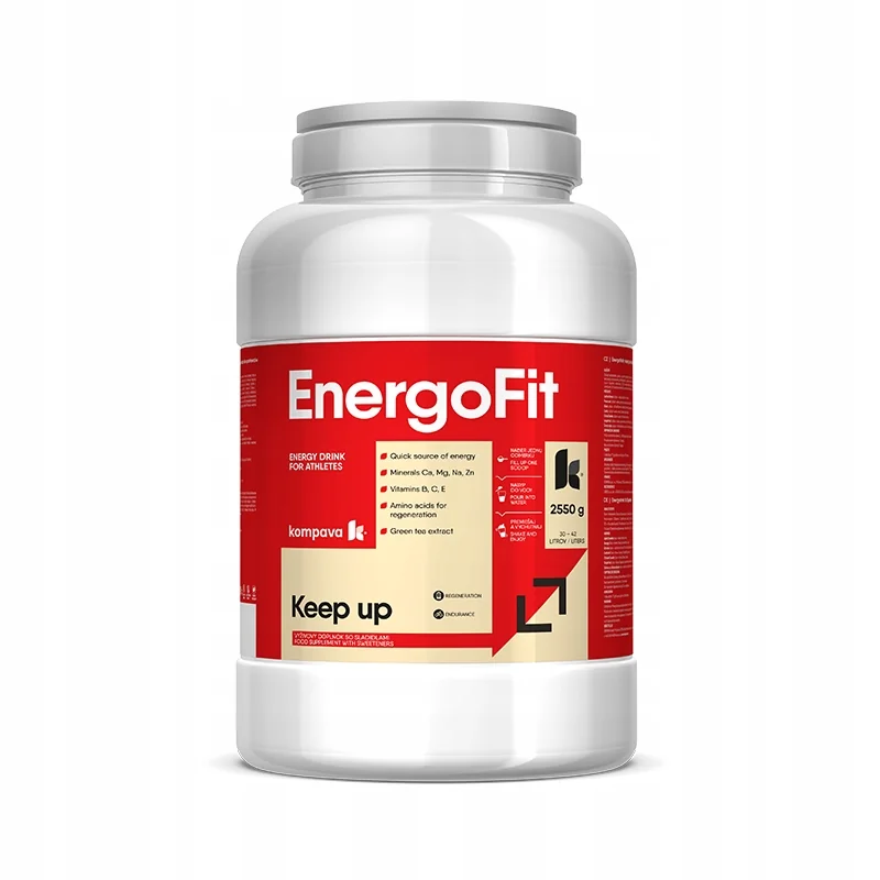 KOMPAVA Sportovní energetický nápoj EnergoFit 2550g citron- limetka