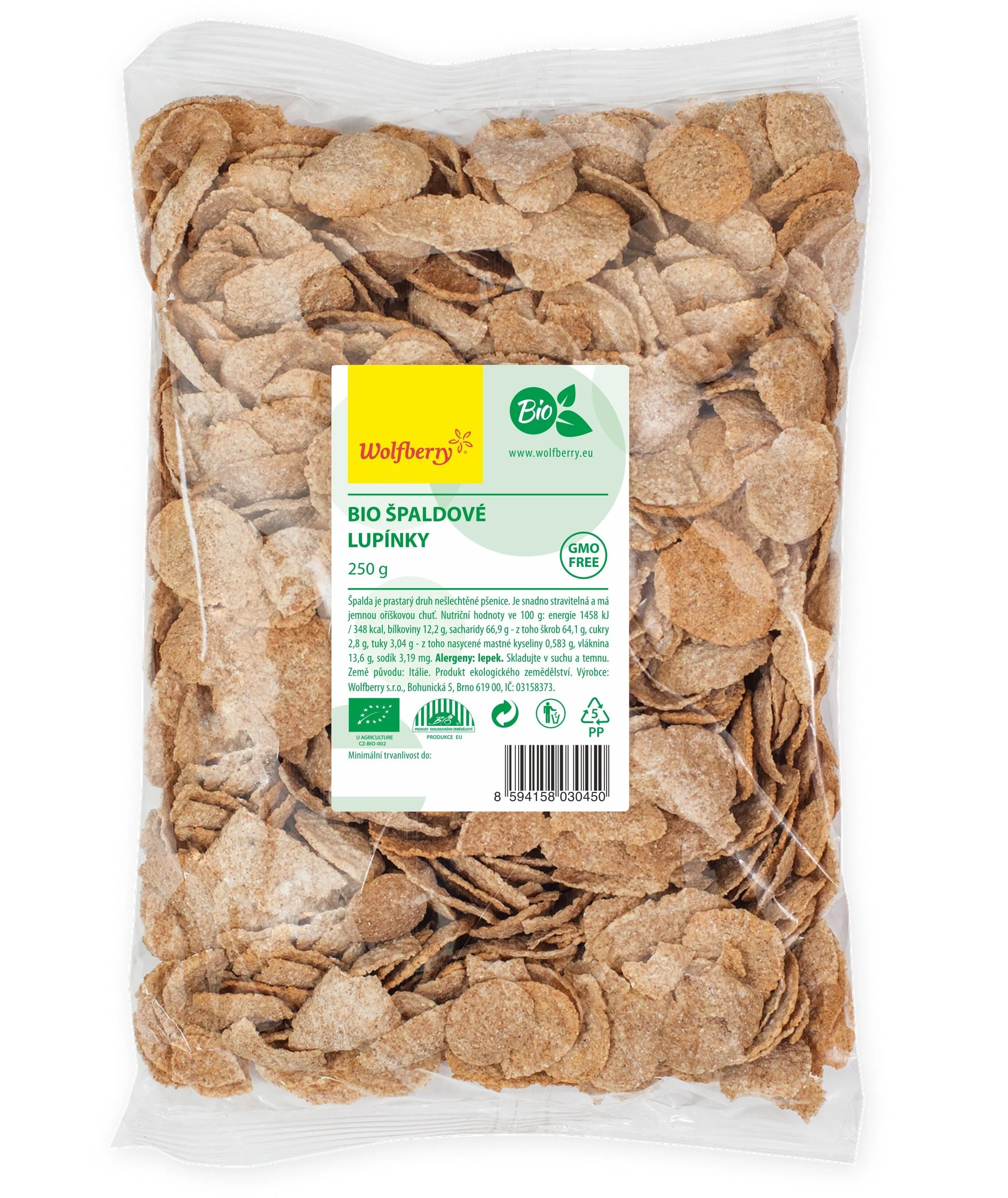 Wolfberry Špaldové lupínky BIO 250g