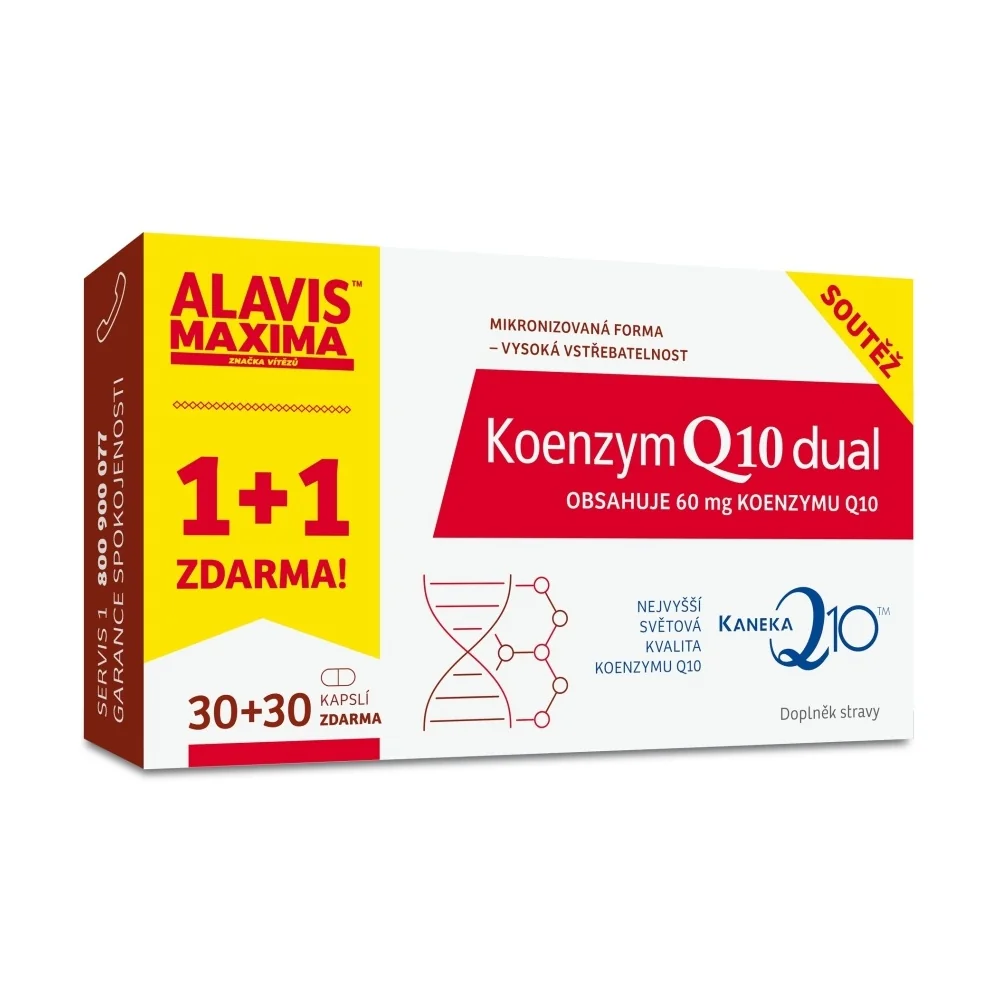 Barny´s Koenzym Q10 Dual 60 mg limitovaná edice 30+30 kapslí