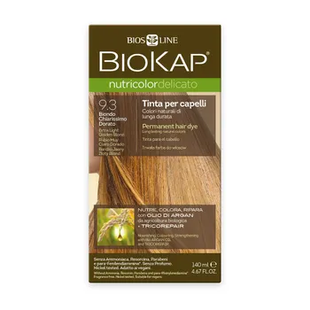 BIOKAP Nutricolor Delicato 9.3 Blond zlatá světlá barva na vlasy 140 ml