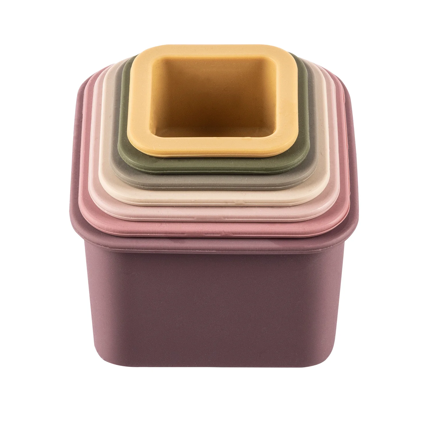 Zopa Silikonové stohovací kalíšky, Multicolor