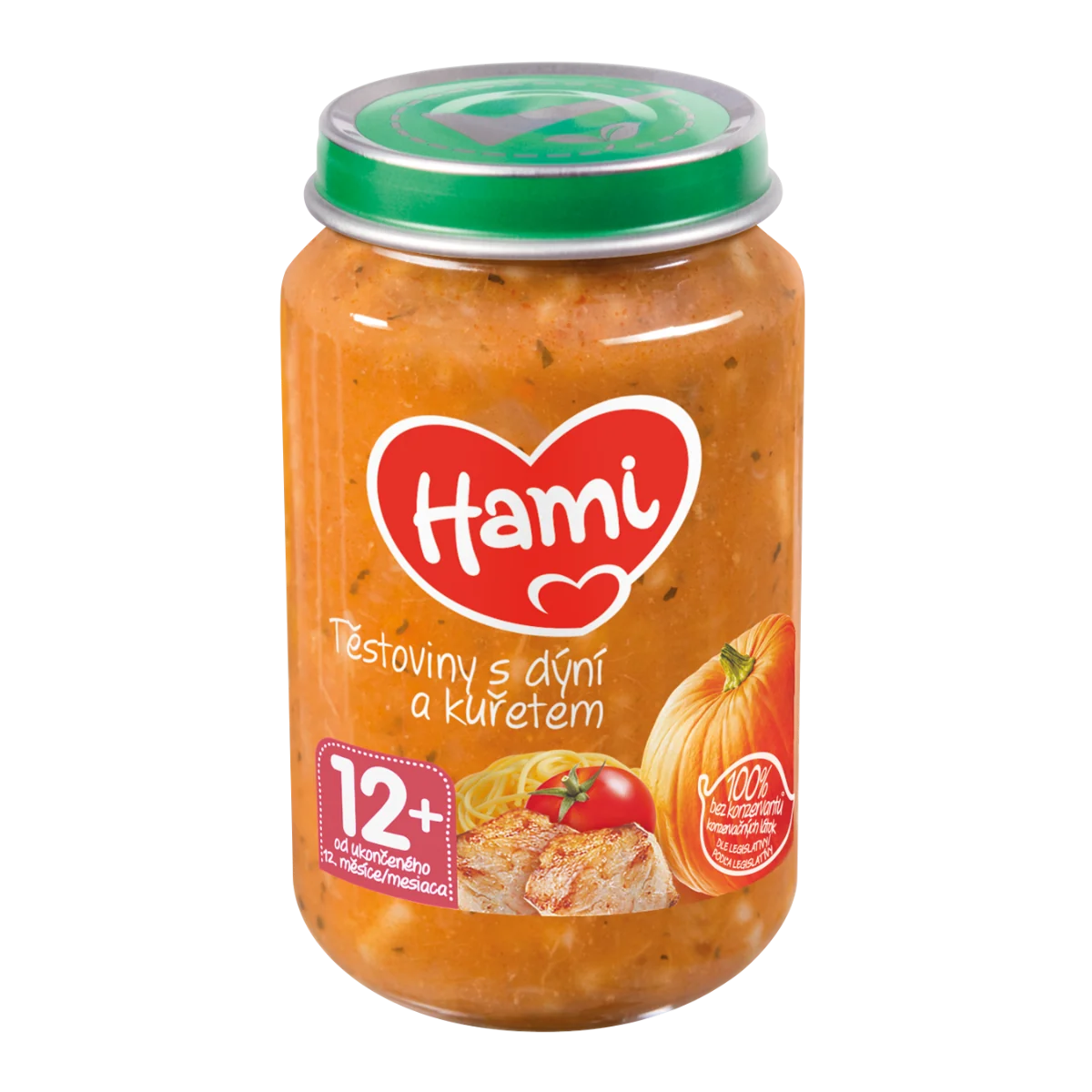 Hami Těstoviny s dýní a kuřetem 12m+ 200 g