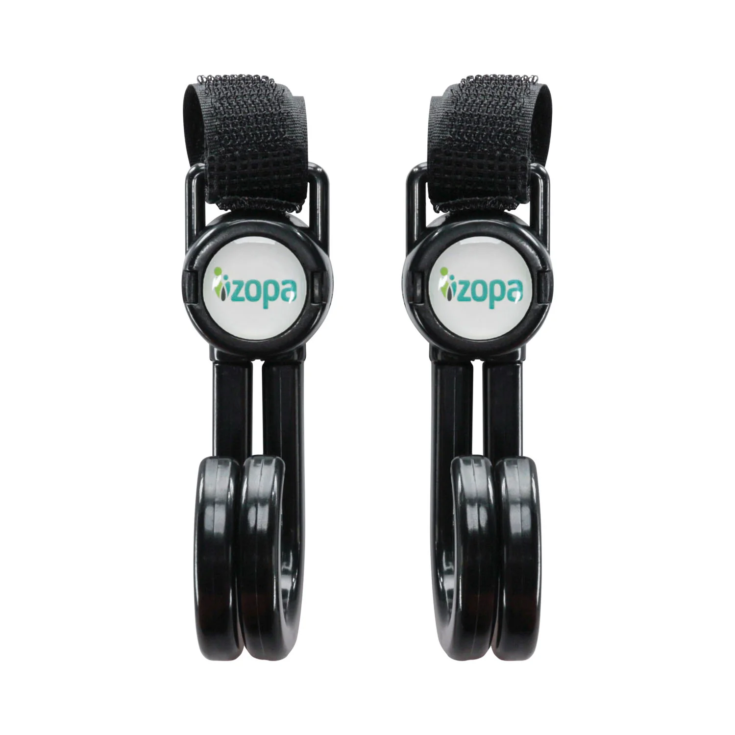 Zopa Dvojitý háček na kočárek 2 ks, Black