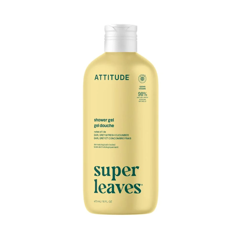 ATTITUDE Super leaves Sprchový gel Earl Grey a okurka 473 ml