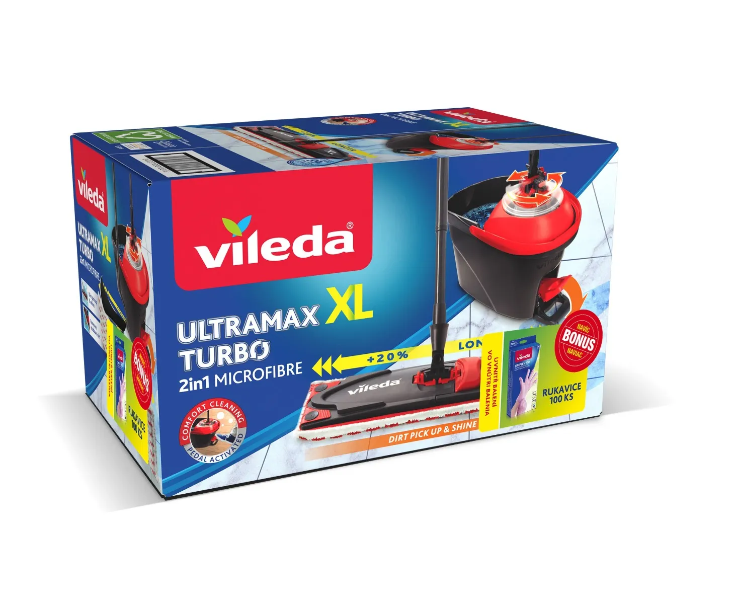 Vileda Ultramax TURBO XL set mop + kyblík