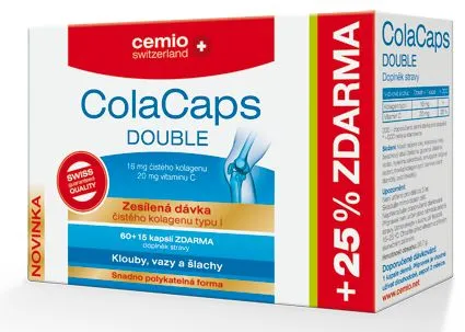 Cemio ColaCaps DOUBLE s vitaminem C cps.60+15