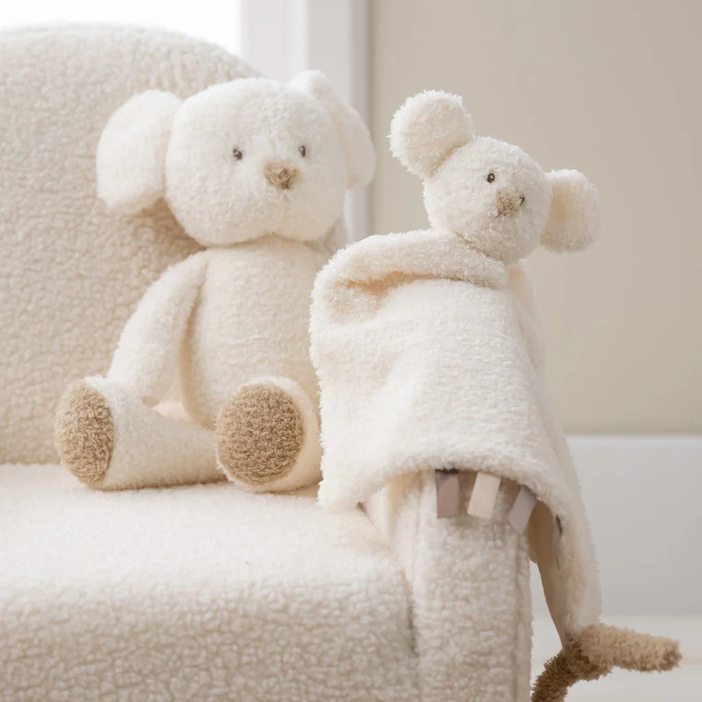 Nattou Hračka plyšová Teddy myš 34 cm, 0m+