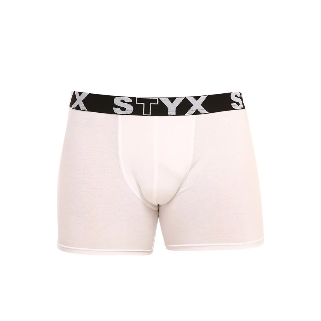 Styx Pánské boxerky long sportovní guma bílé (U1061) XL 