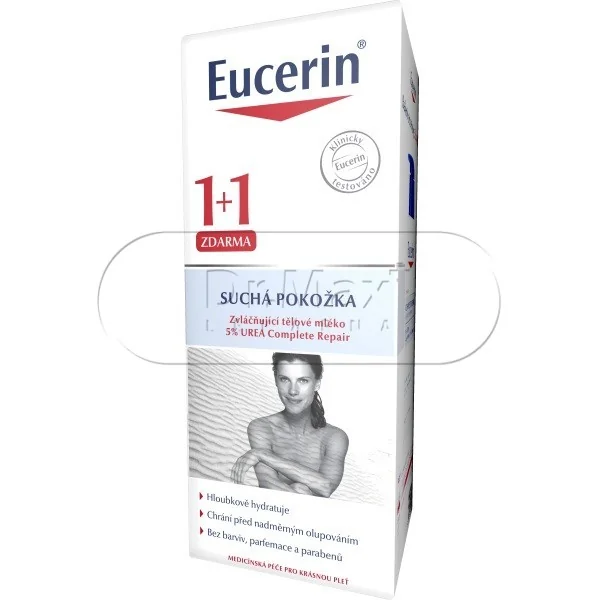 EUCERIN UREA 1+1 ZDARMA 5% zvláčňující tělové mléko 400ml