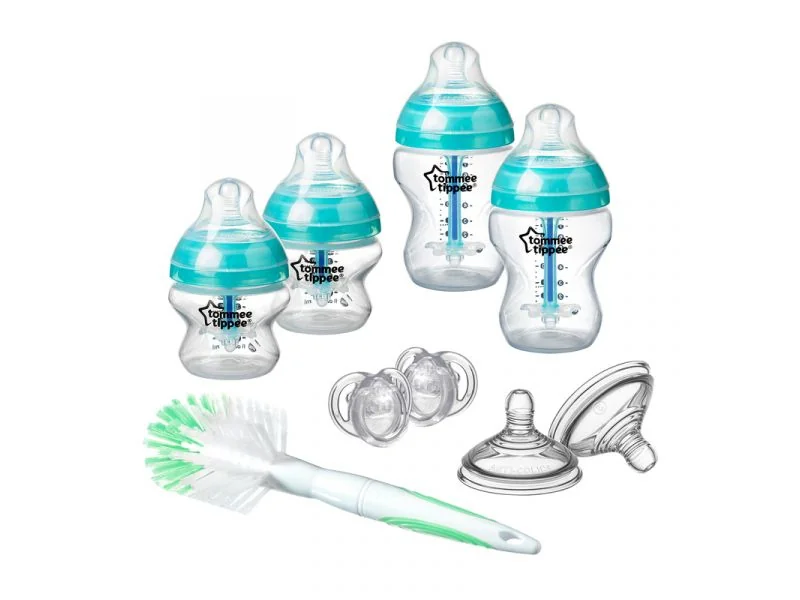 Tommee Tippee Sada kojeneckých lahviček C2N ANTI-COLIC s kartáčem