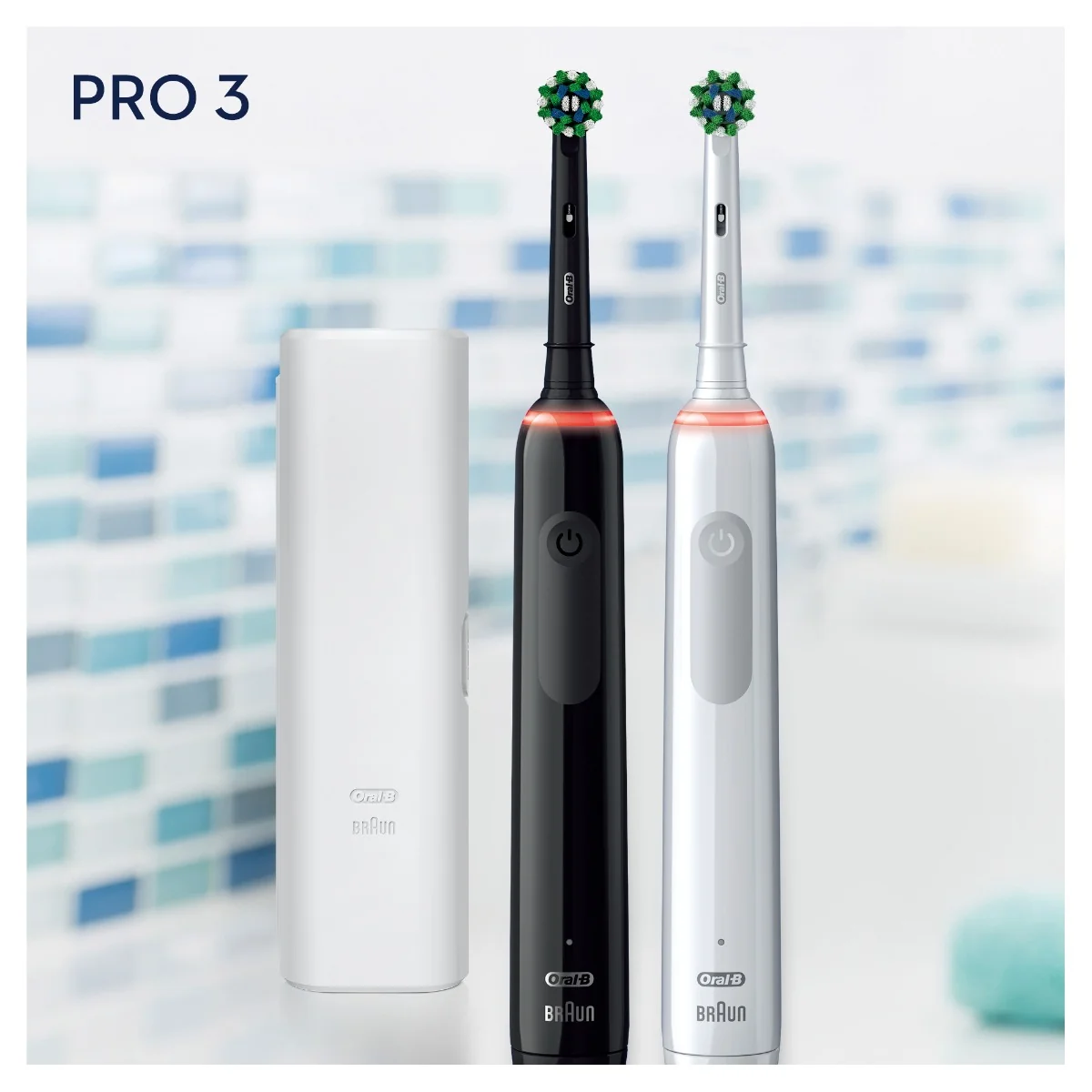 Oral-B PRO 3 3900 Cross Action DUO elektrický zubní kartáček 2 ks