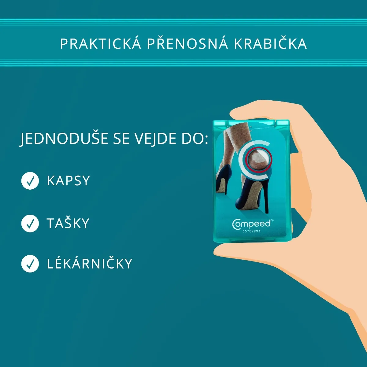 Compeed Náplast na puchýře na paty 5 ks