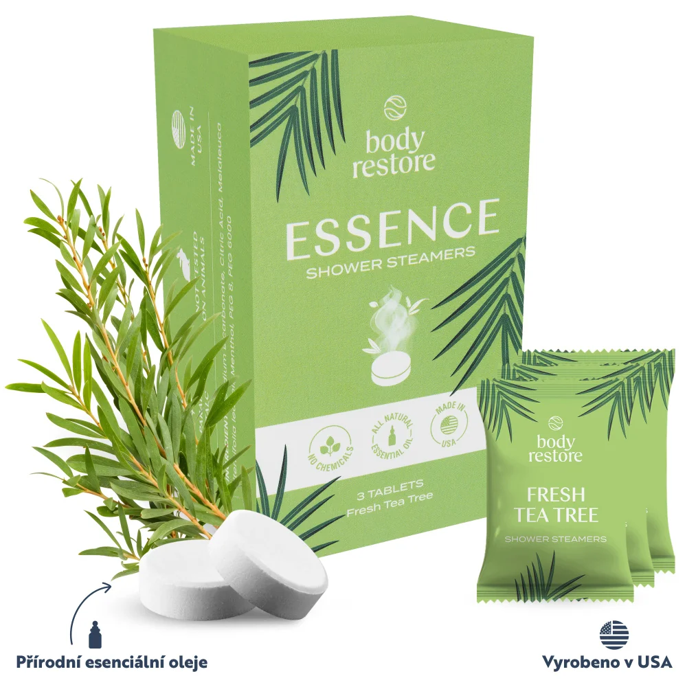 Body Restore Aromatické tablety do sprchy tea tree 3 ks