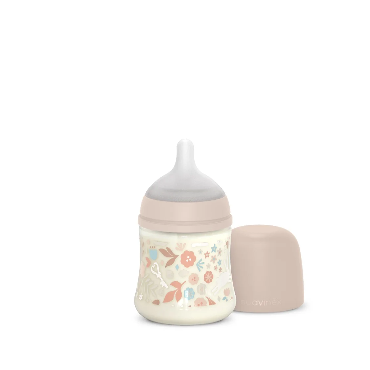 Suavinex Wonderland Kojenecká láhev průtok S 0m+ 150 ml 1 ks liberty růžová