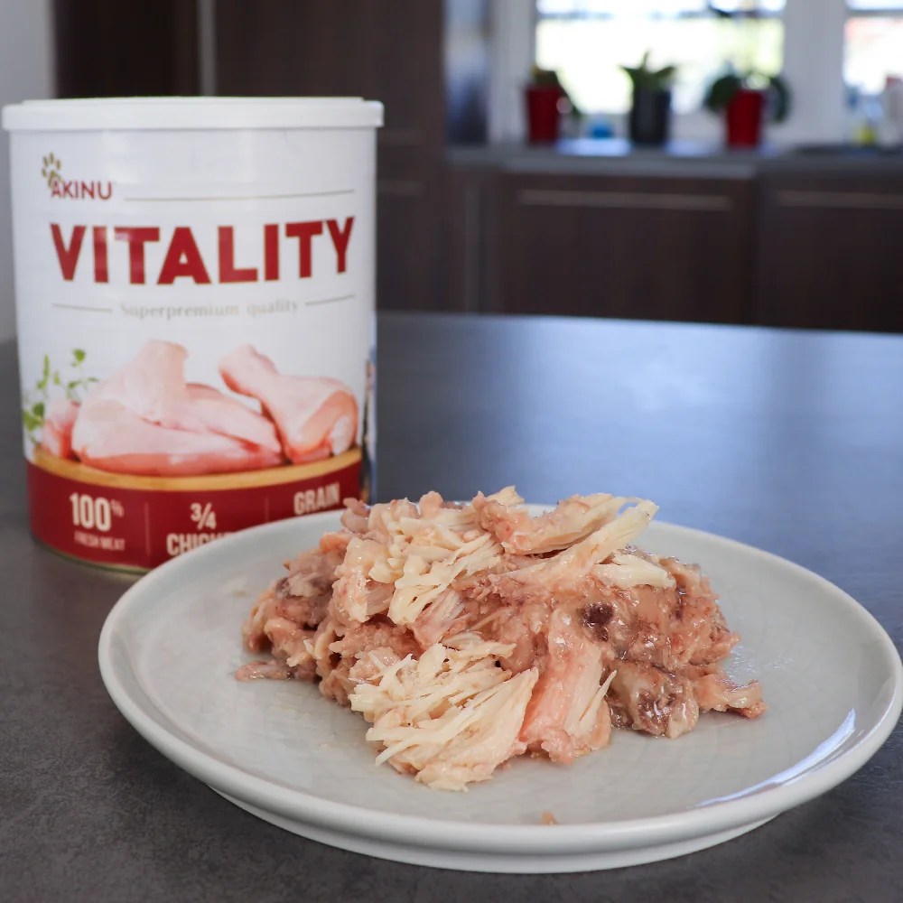 Akinu VITALITY 3/4 Kuřete konzerva pro psy 3 x 800 g