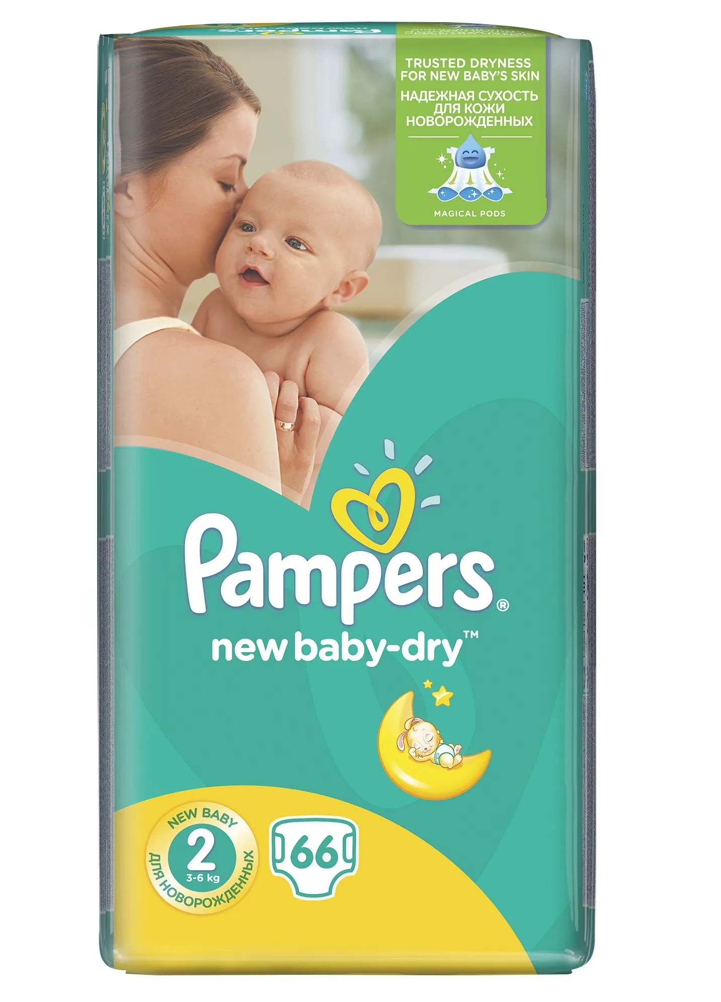 Pampers New Baby-Dry dětské plenky velikost 2 Mini, 66ks