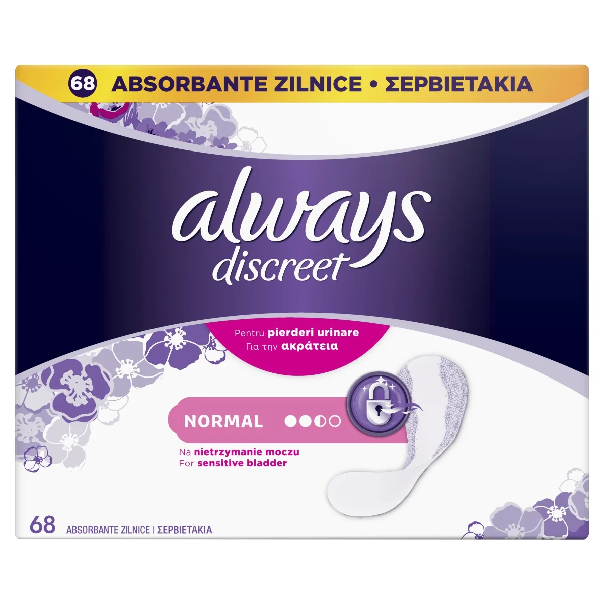 Always Discreet Normal inkontinenční intimky 68 ks