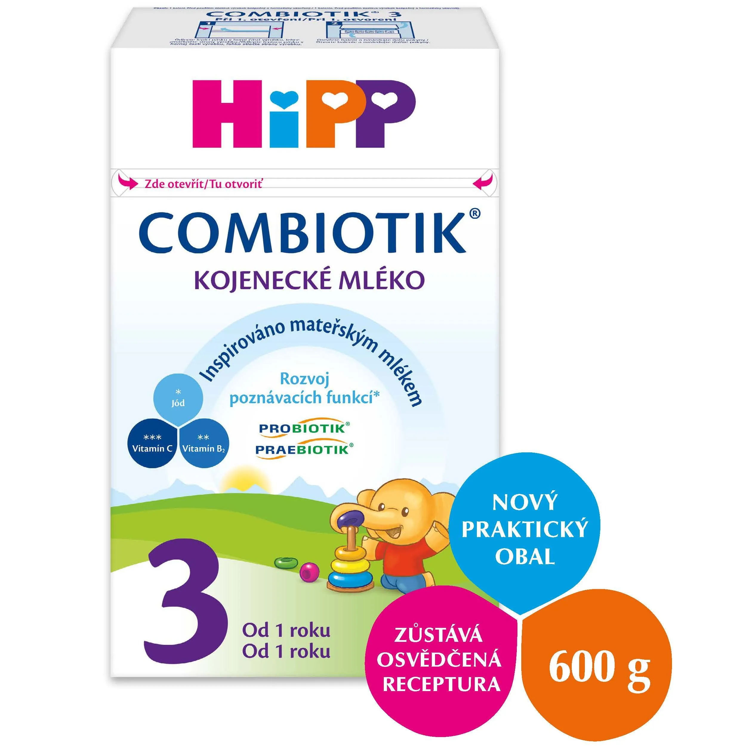 Hipp 3 JUNIOR Combiotik mléko 12M 600 g