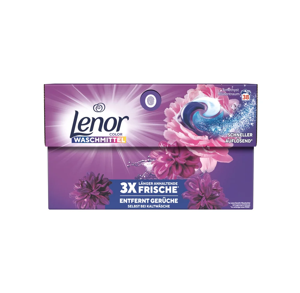 Lenor Color Amethyst kapsle na praní 38 ks