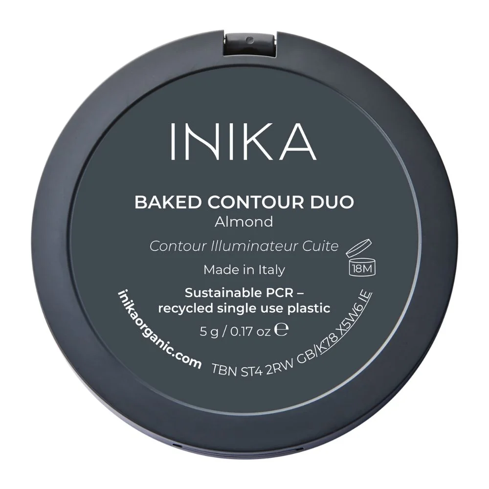 Inika Organic Přírodní zapečené konturovací duo Almond 5 g
