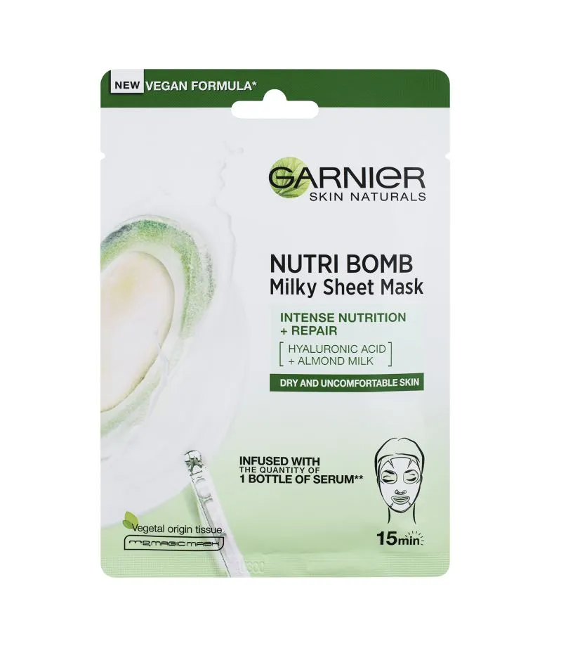 Garnier Skin Naturals Nutri Bomb pleťová maska pro suchou pleť 32 g