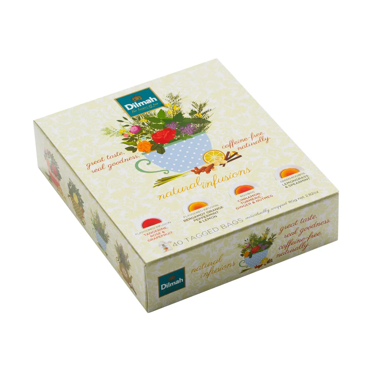 Dilmah Natural Infusions dárkové balení čajů 40x2 g