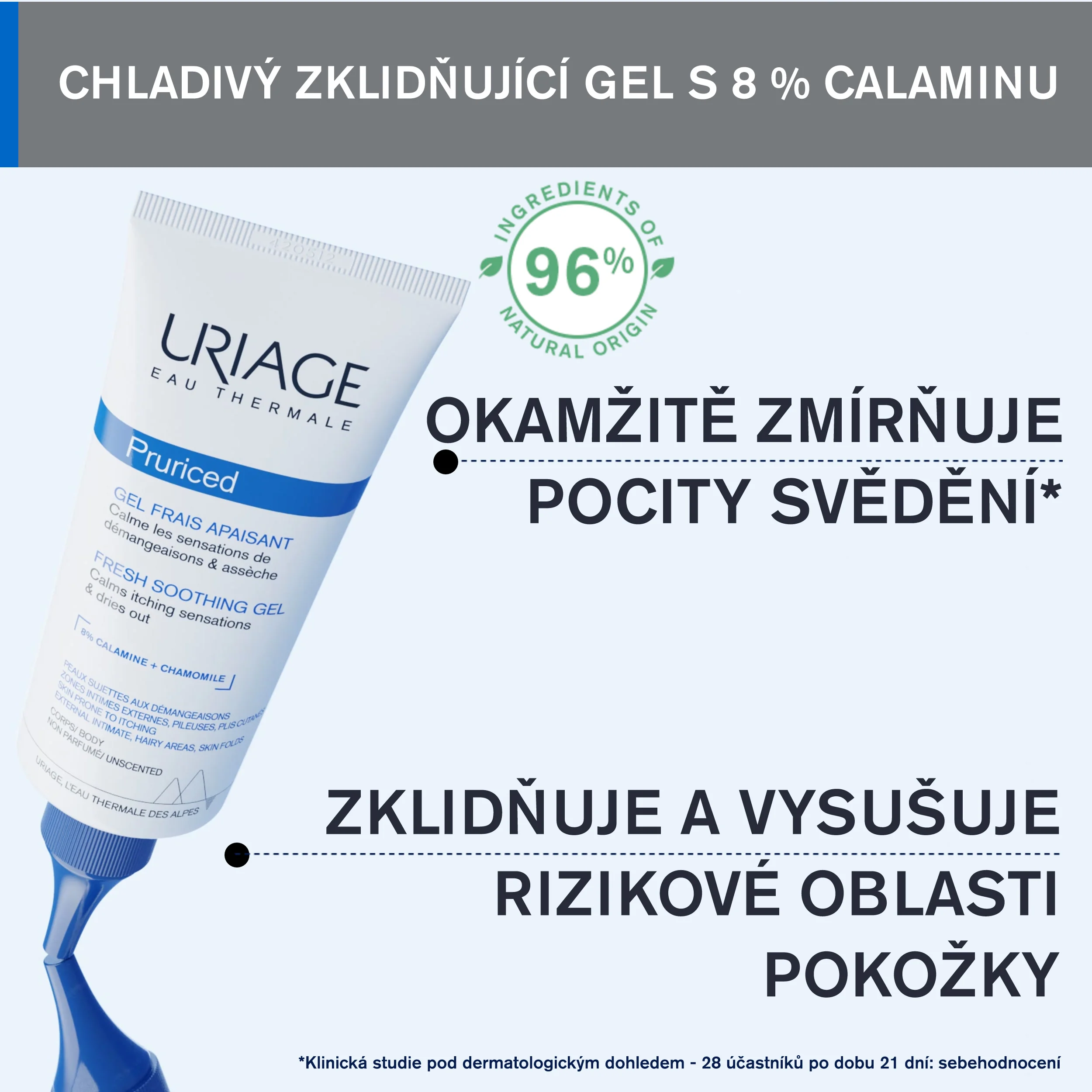Uriage Pruriced Chladivý zklidňující gel 100 ml