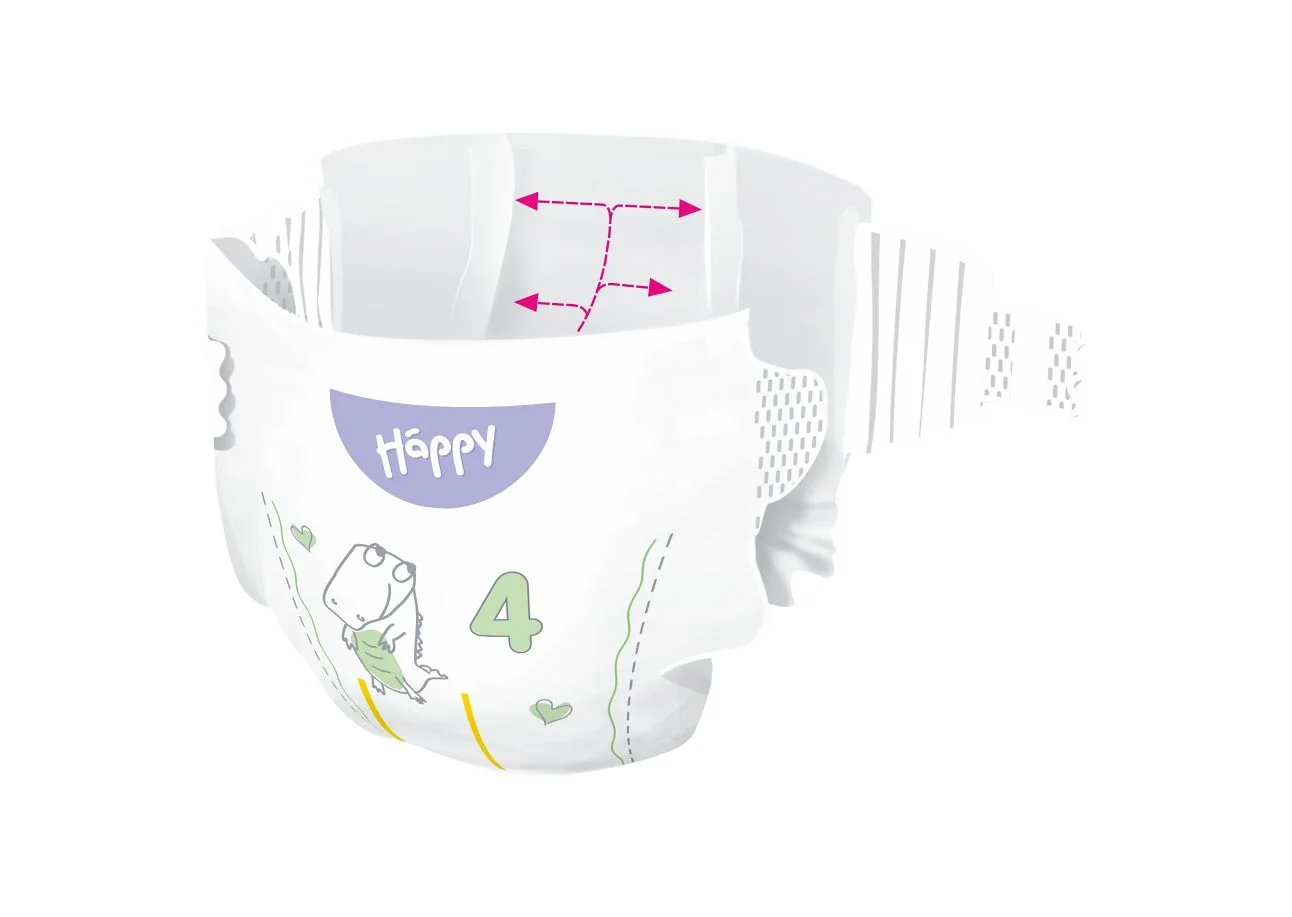 Bella Baby Happy Soft&Delicate 4 Maxi 8–14 kg dětské pleny 44 ks