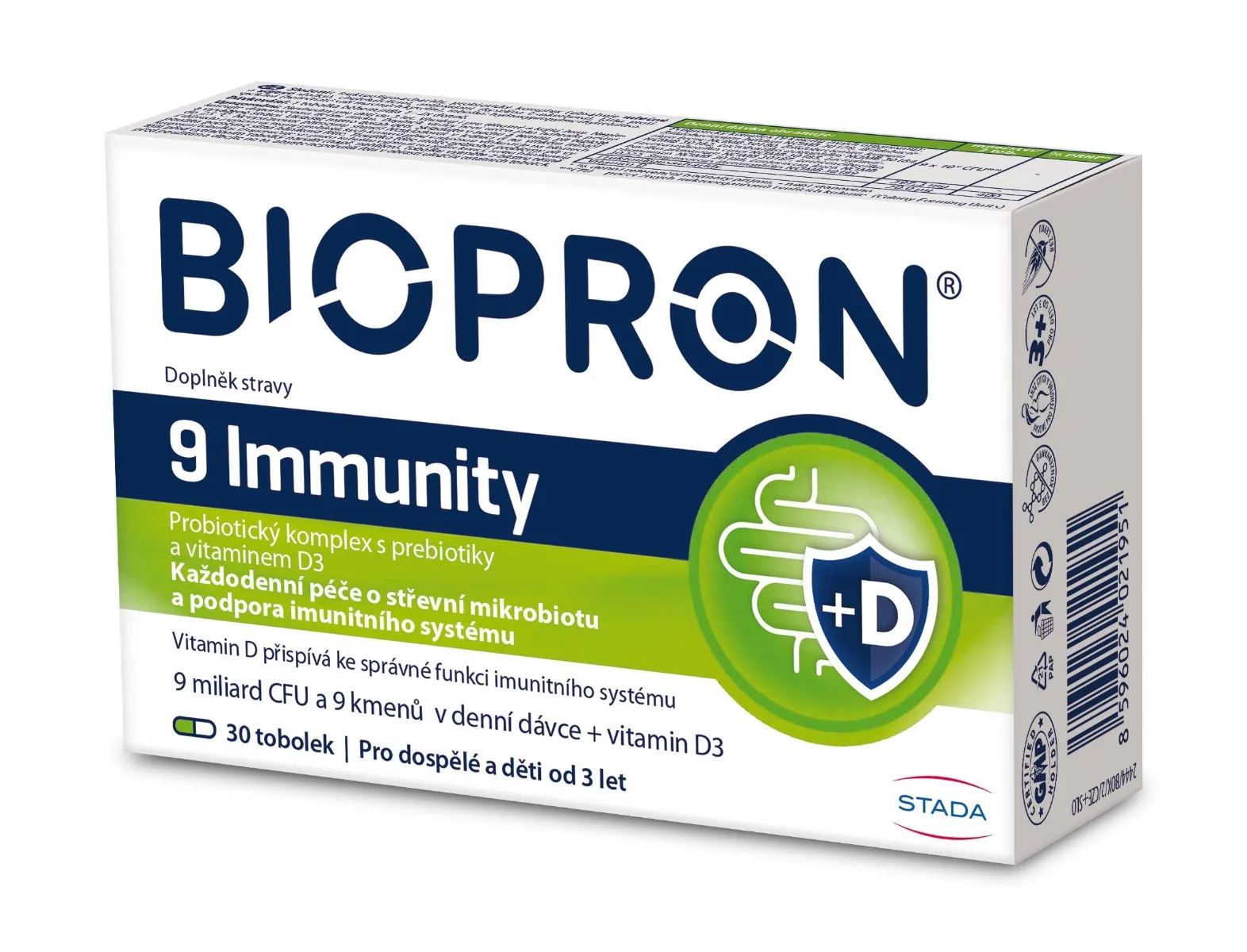 Biopron 9 Immunity s vitaminem D3 30 tobolek