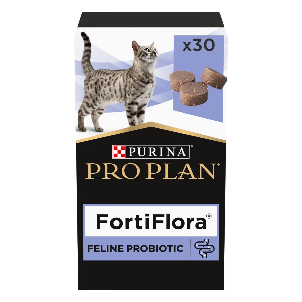 Purina Pro Plan FortiFlora probiotikum pro kočky žvýkací tablety 30 ks