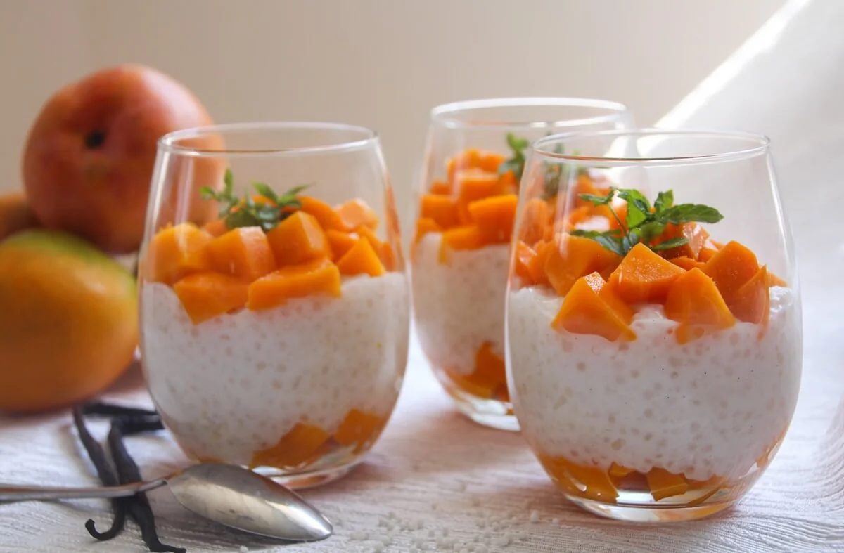 Tapiokový puding chutná výborně s ovocem, např. ananasem, broskvemi či meruňkami. Tapiokový puding chutná výborně s ovocem, např. ananasem, broskvemi či meruňkami.