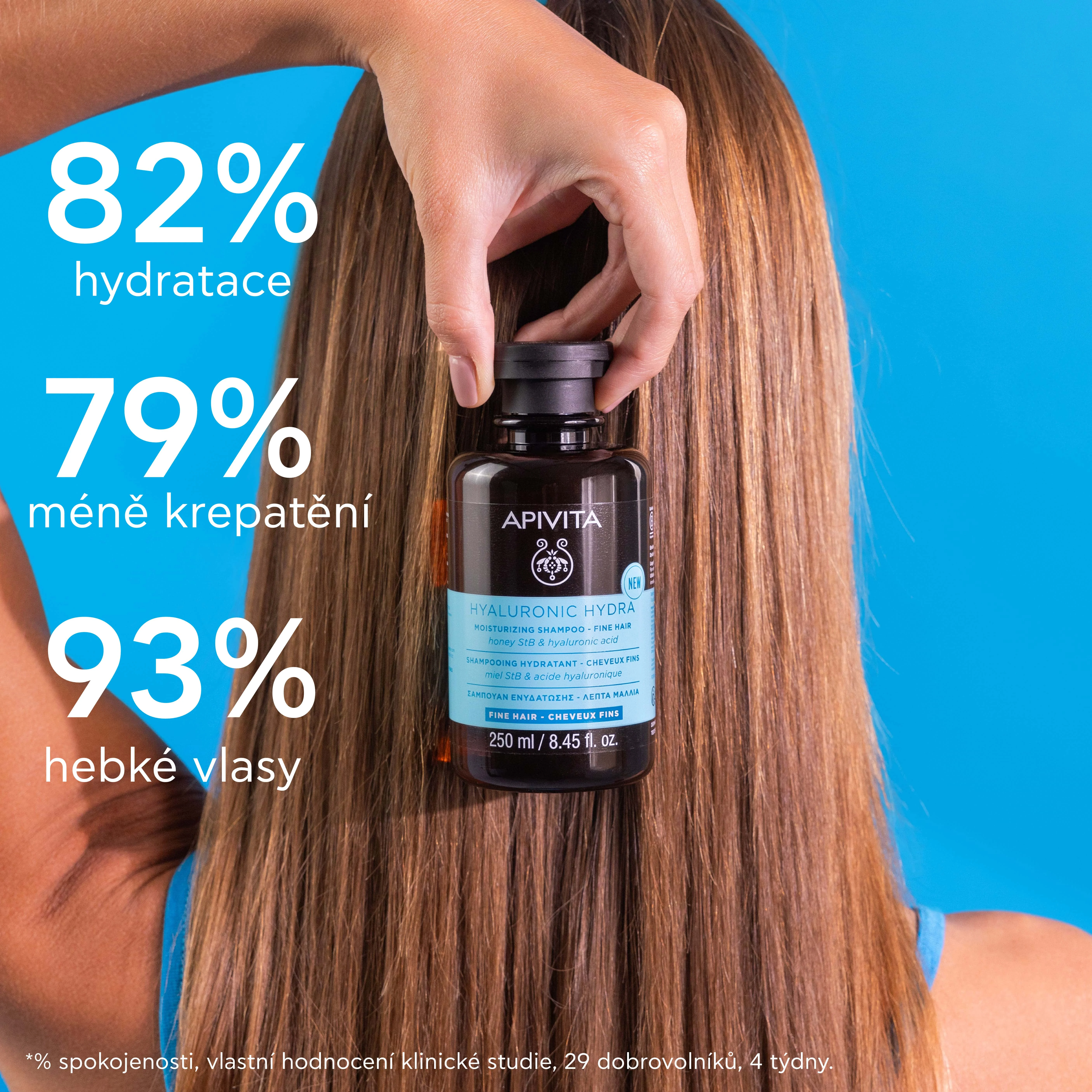 APIVITA Hyaluronic Hydra hydratační šampon na jemné vlasy 250 ml