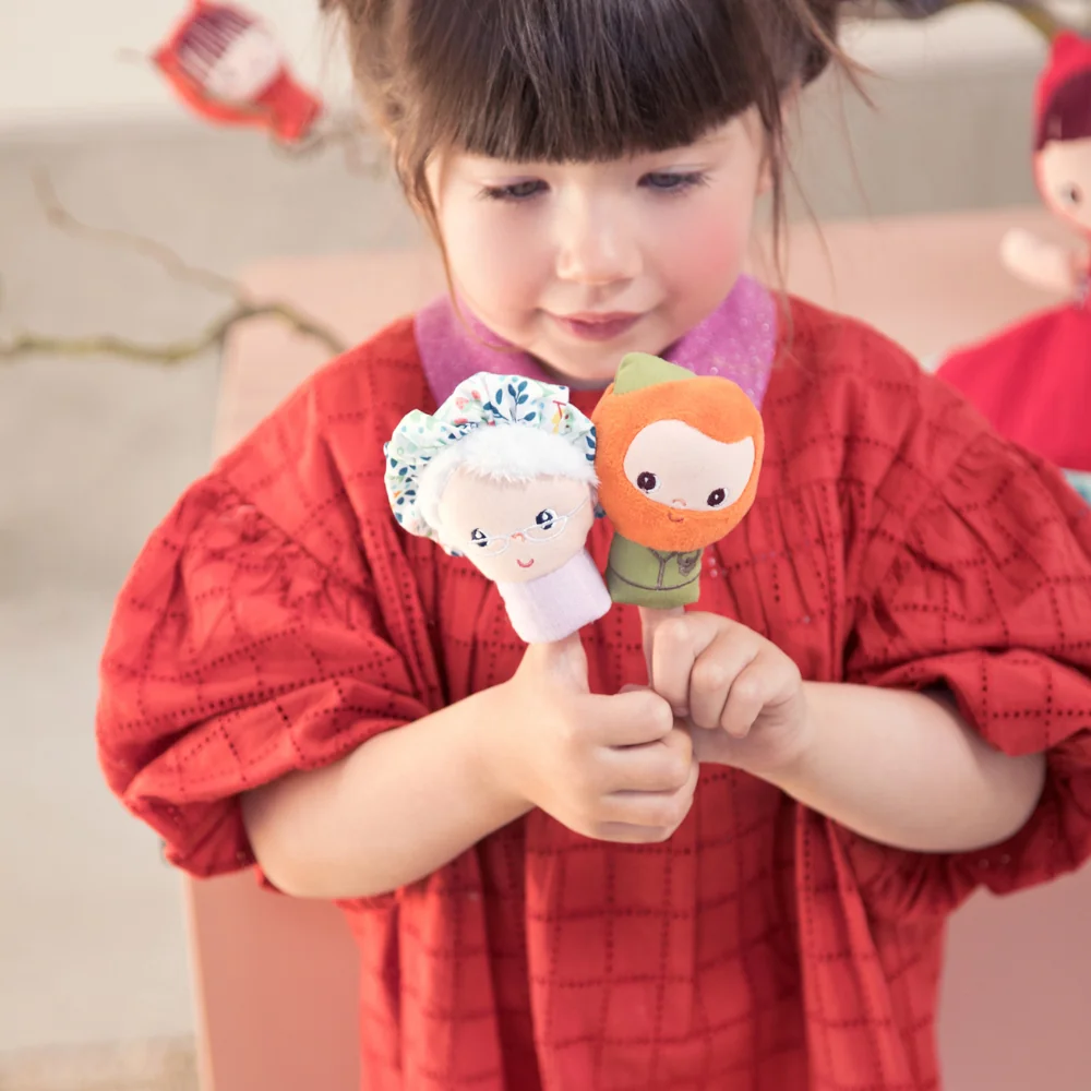 Lilliputiens set prstových maňásků - Červená Karkulka