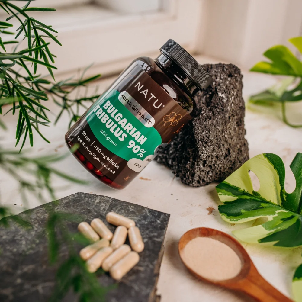 NATU Bulharský kotvičník (Tribulus) extrakt 90 % 90 kapslí