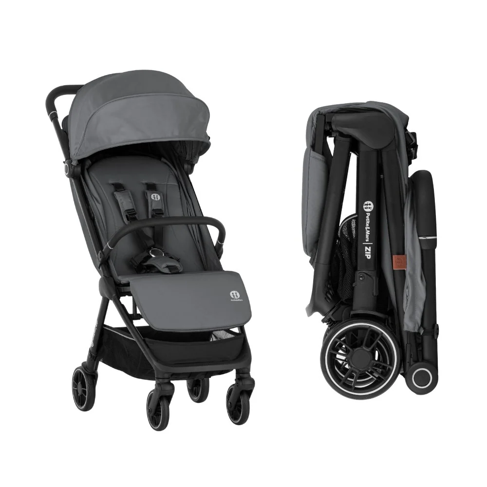 Petite&Mars Kočárek sportovní Zip Smoky Anthracite