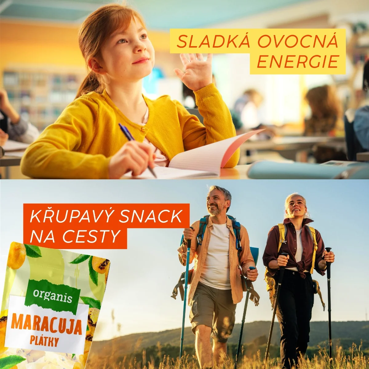 Organis Sušená maracuja plátky 250 g