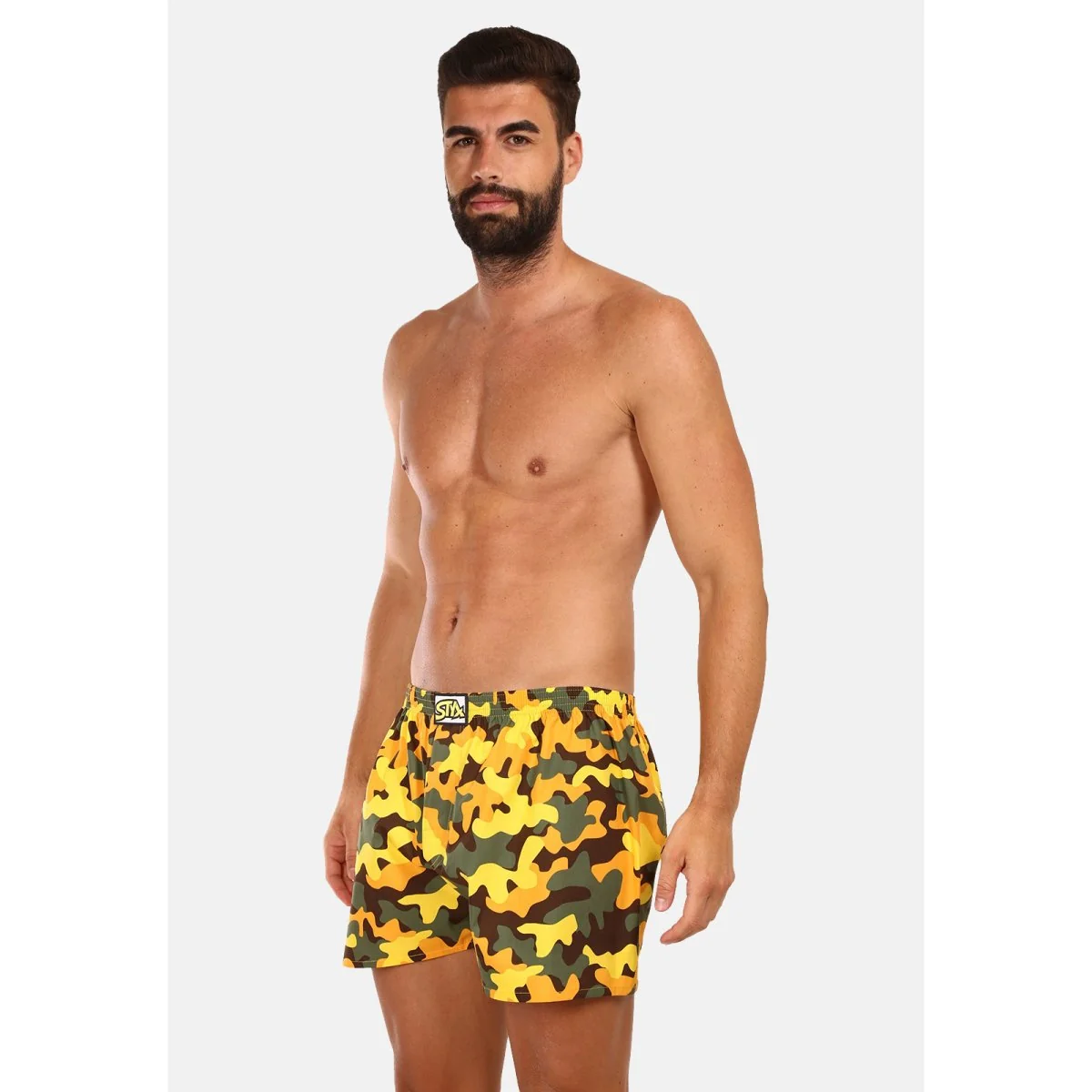 Styx 3PACK pánské trenky art klasická guma vícebarevné (3A15901) S