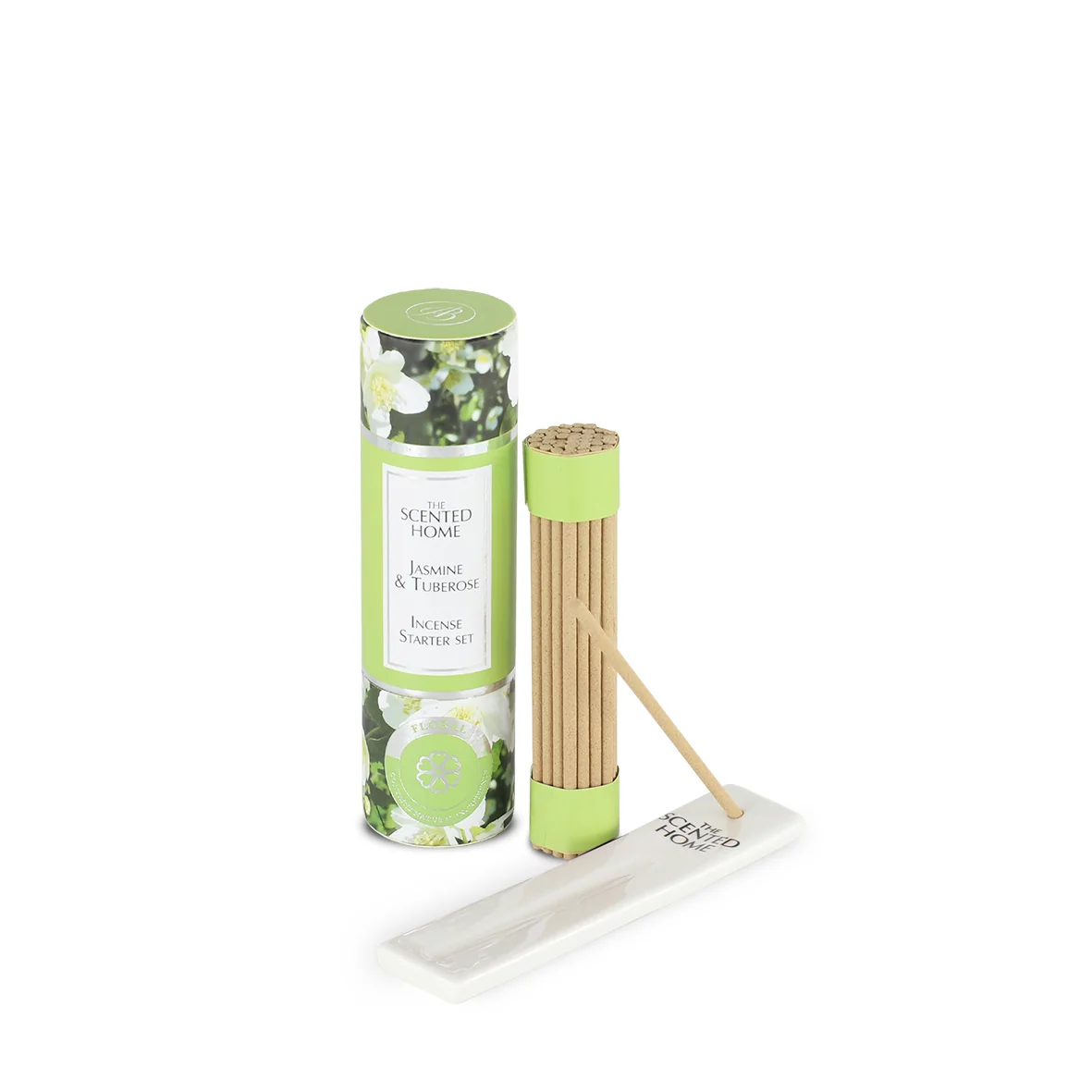 Ashleigh & Burwood London Sada vonných tyčinek mini s keramickým stojanem JASMINE & TUBEROSE 12 cm