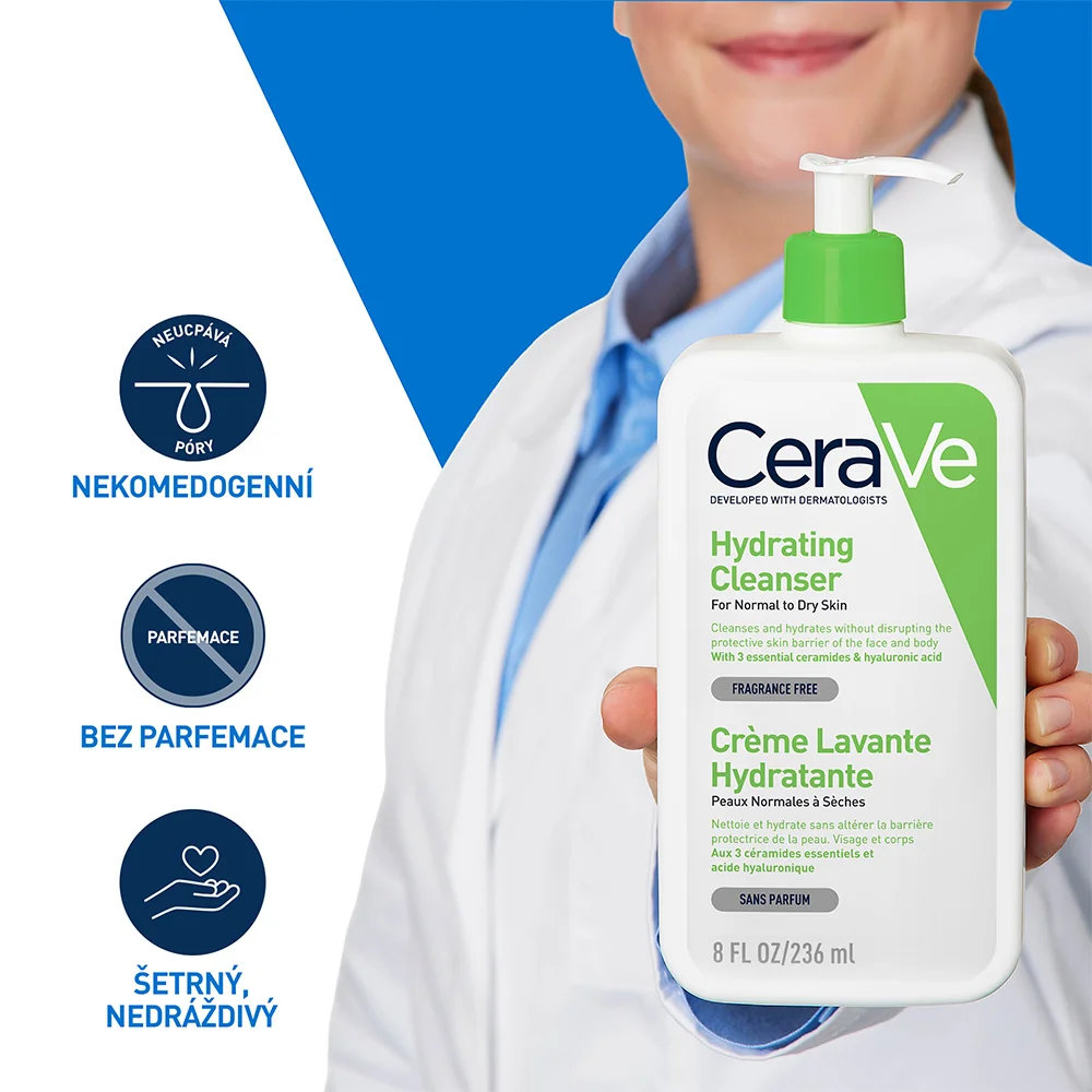 CeraVe Hydratační čisticí emulze 236 ml