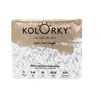 KOLORKY DELUXE VELVET Jednorázové eko plenky se sametovým povrchem vel. S 3-6 kg