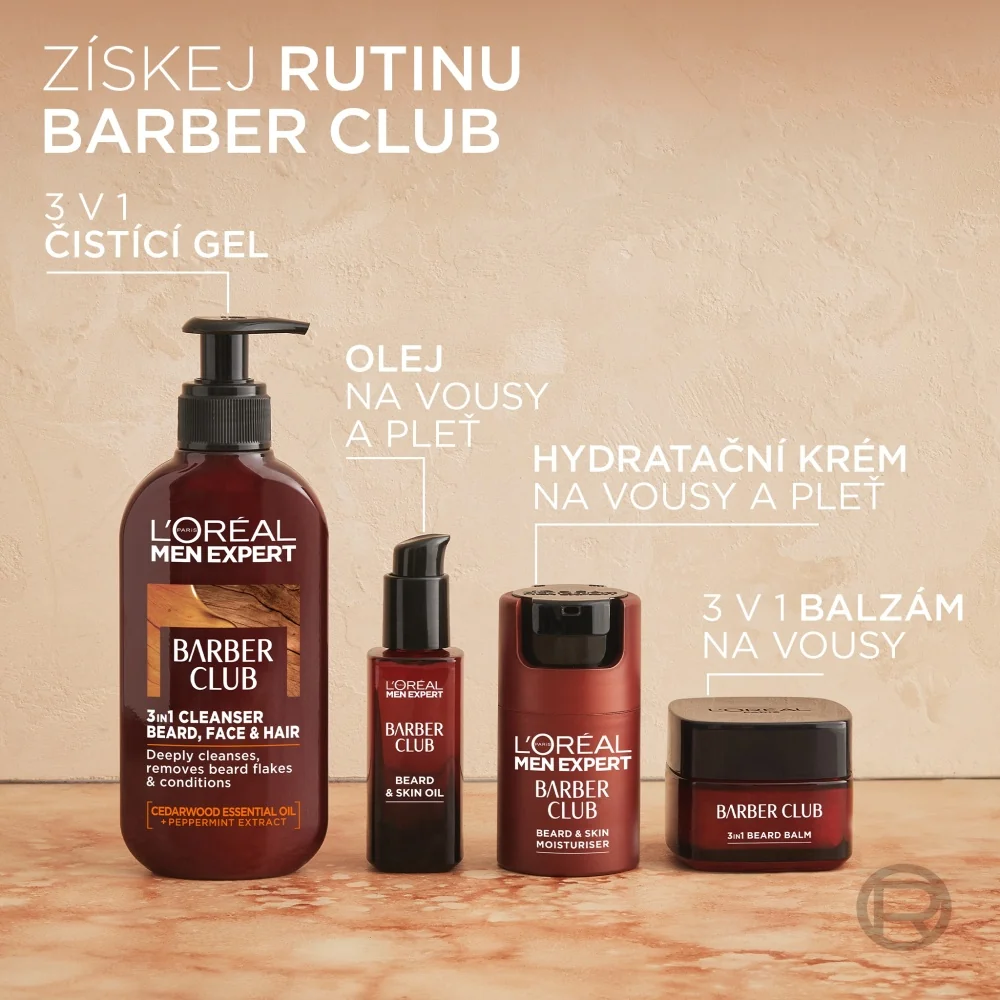 Loréal Paris Men Expert Barber Club pečující olej na vousy a pleť 30 ml