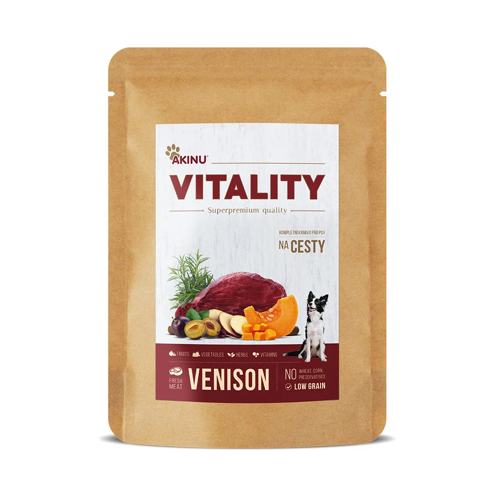 Akinu VITALITY na cesty zvěřina pro psy 3 x 300 g