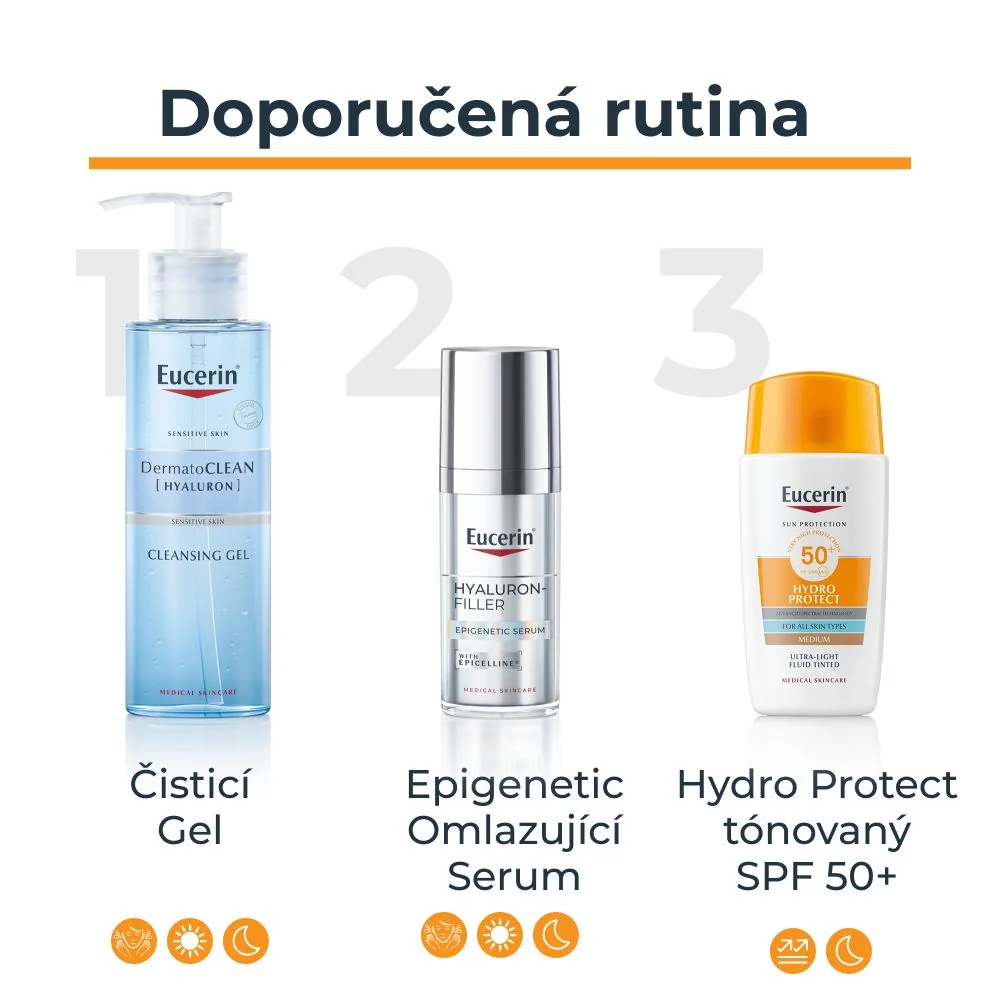 Eucerin SUN Hydro Protect Ultra lehký fluid na obličej středně tmavý SPF50+ 50 ml