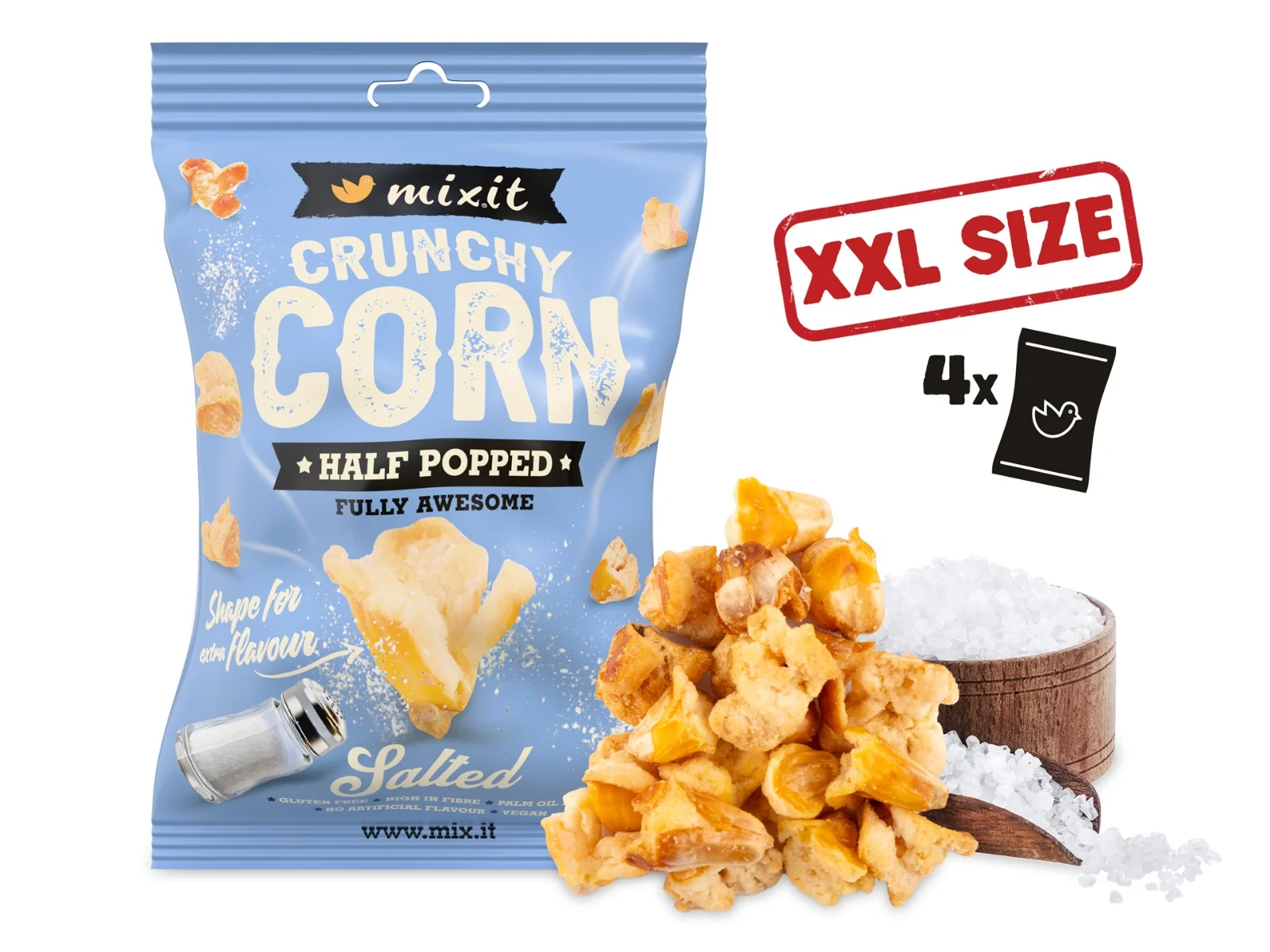 Mixit Crunchy Corn Mořská sůl 175 g