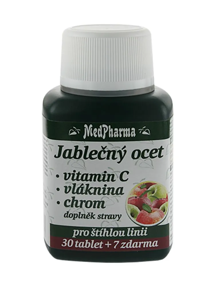 Medpharma Jablečný ocet + vitamin C + vláknina + chrom