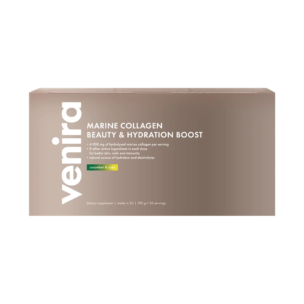 Venira beauty hydratační kolagenový drink mořský kolagen okurka a yuzu 30x6,5 g