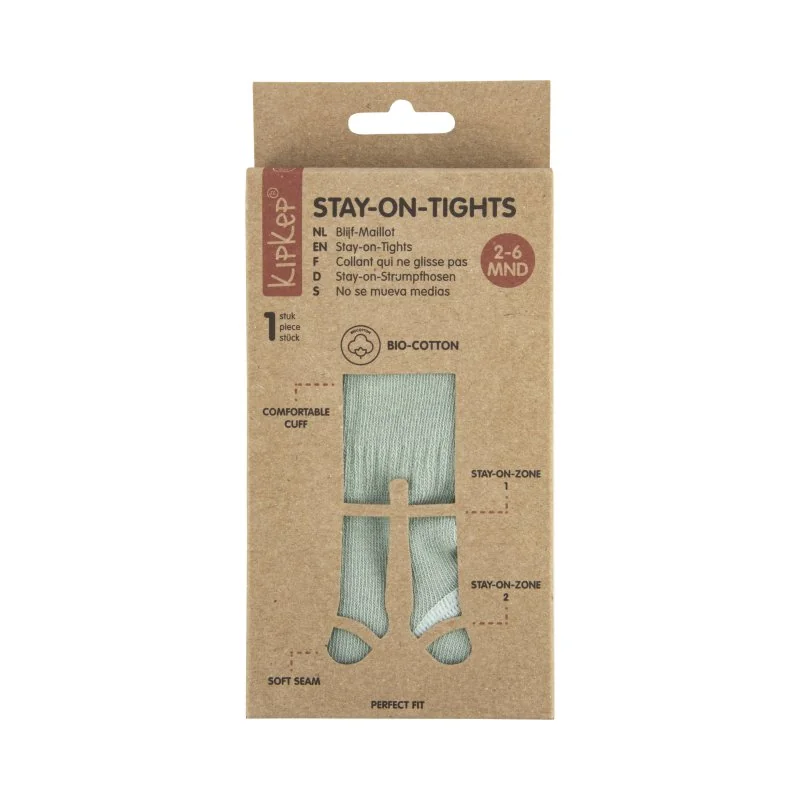 KipKep dětské punčocháče Stay-on-Tights 2-6m Calming Green