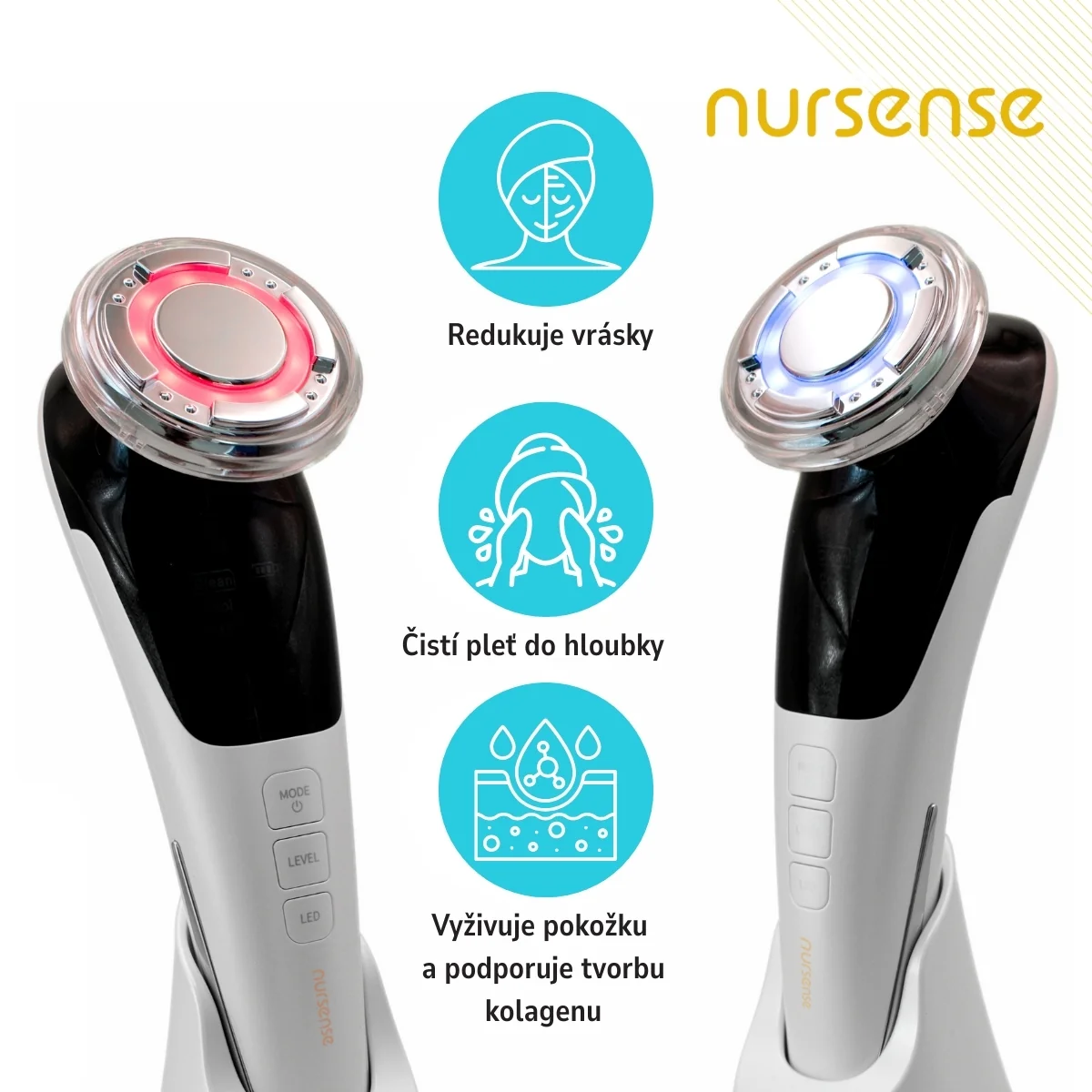 Nursense D818 galvanická žehlička na pleť