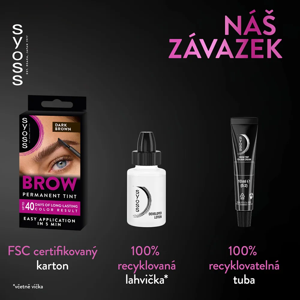 Syoss Brow Tint barva na obočí tmavě hnědá 17 ml